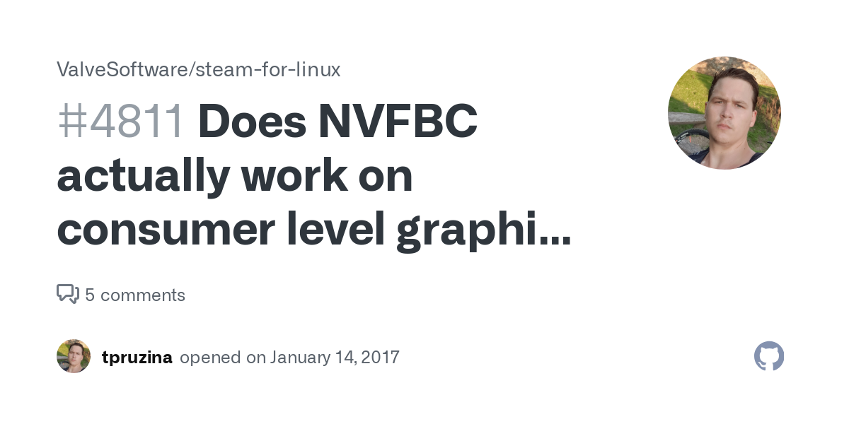 Does NVFBC actually work on consumer level graphic cards on linux (Geforce)?