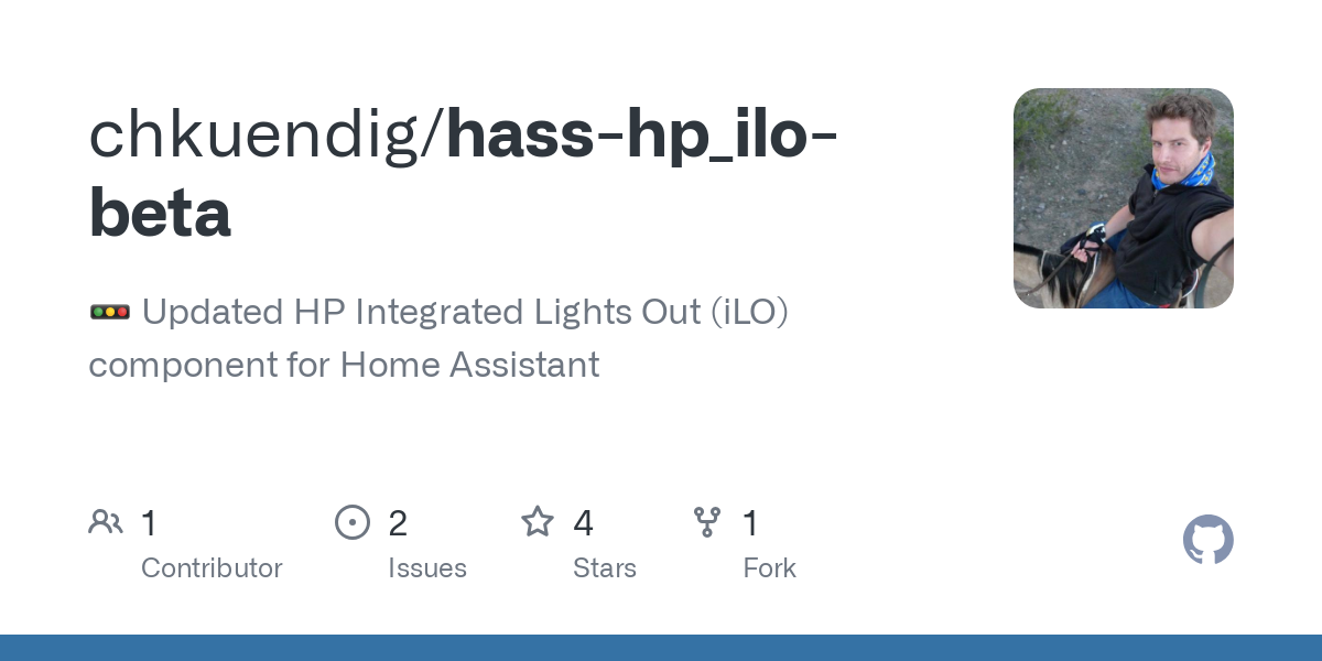 🚥 Updated HP Integrated Lights Out (iLO) component for Home Assistant 