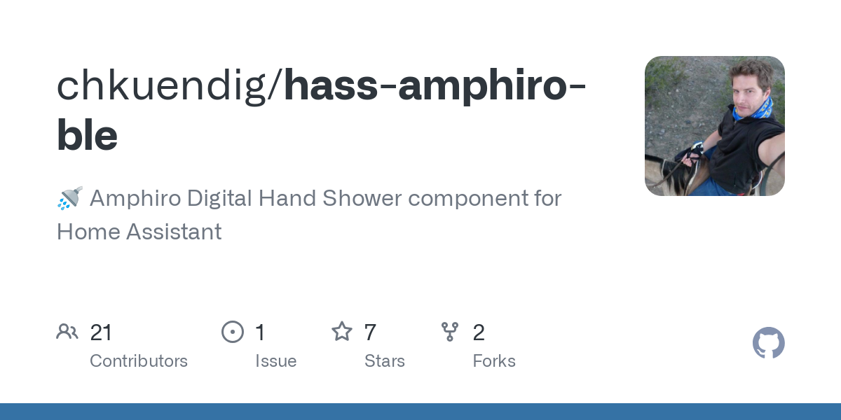 🚿 Amphiro Digital Hand Shower component for Home Assistant