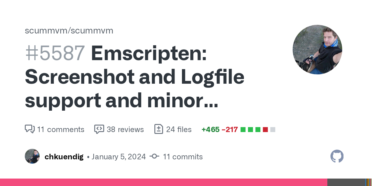 Emscripten: Screenshot and Logfile support and minor bugfixes & improvements