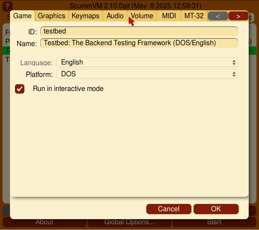 Testbed: Toggle Interactive Mode